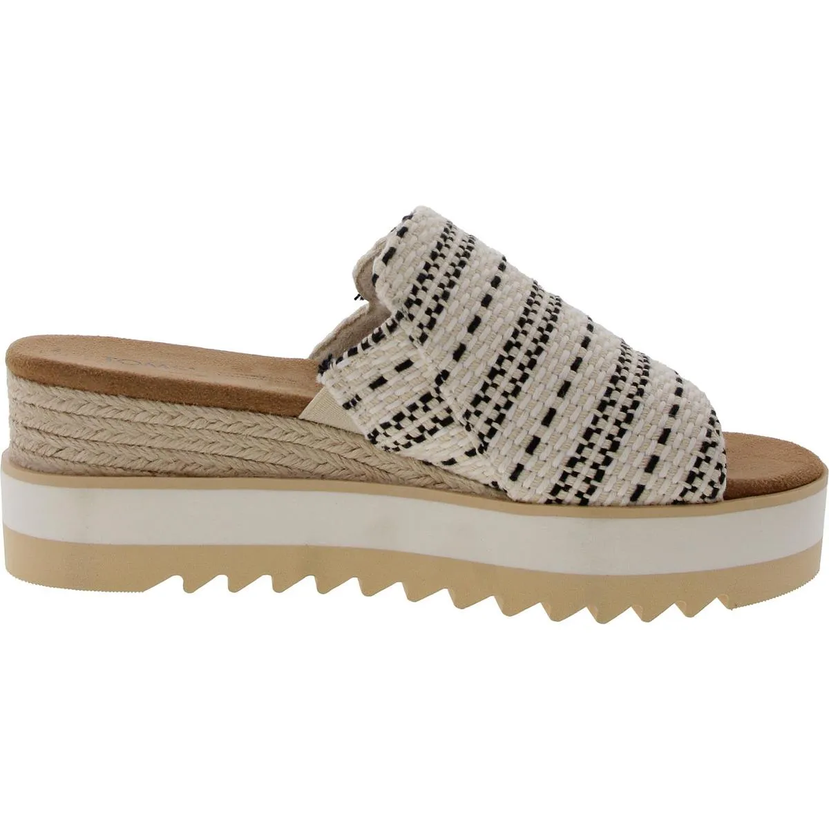 Diana Womens Woven Peep-Toe Platform Sandals