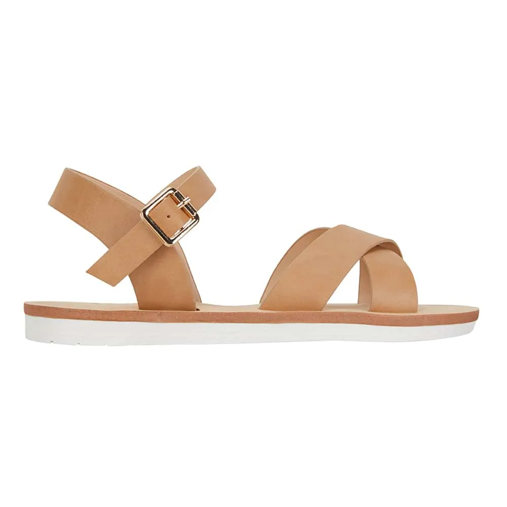 Diane Sandal in Camel Smooth