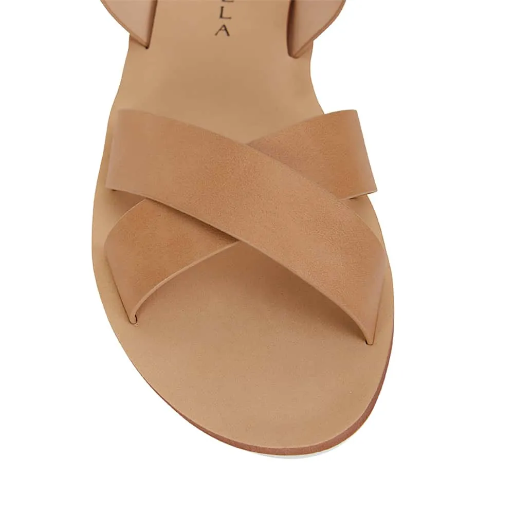 Diane Sandal in Camel Smooth