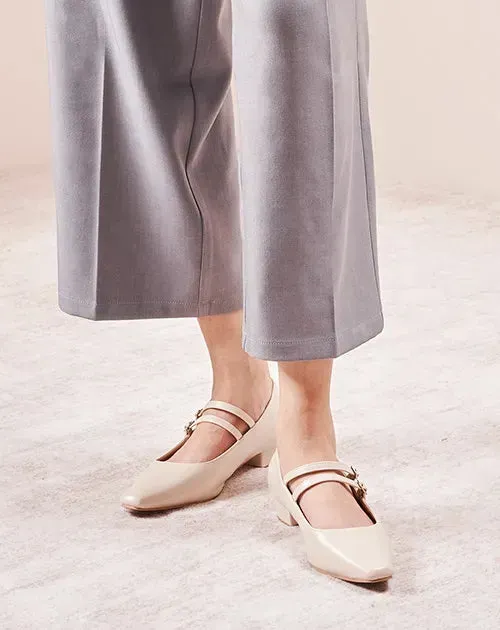 Double-Straps Block Heel Mary Jane (Alyssa A