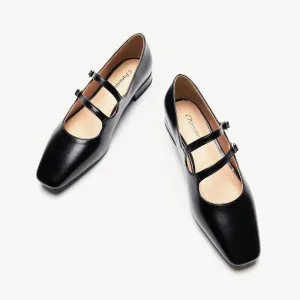Double-Straps Block Heel Mary Jane (Alyssa A