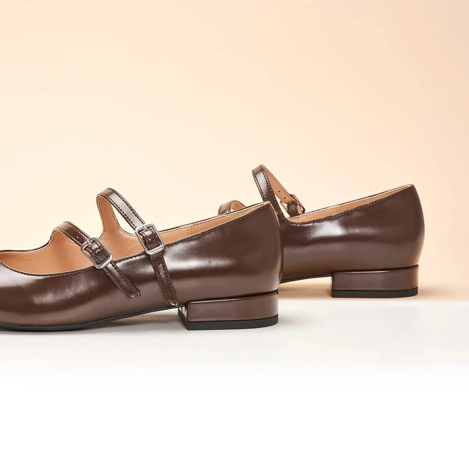 Double-Straps Block Heel Mary Jane (Alyssa A