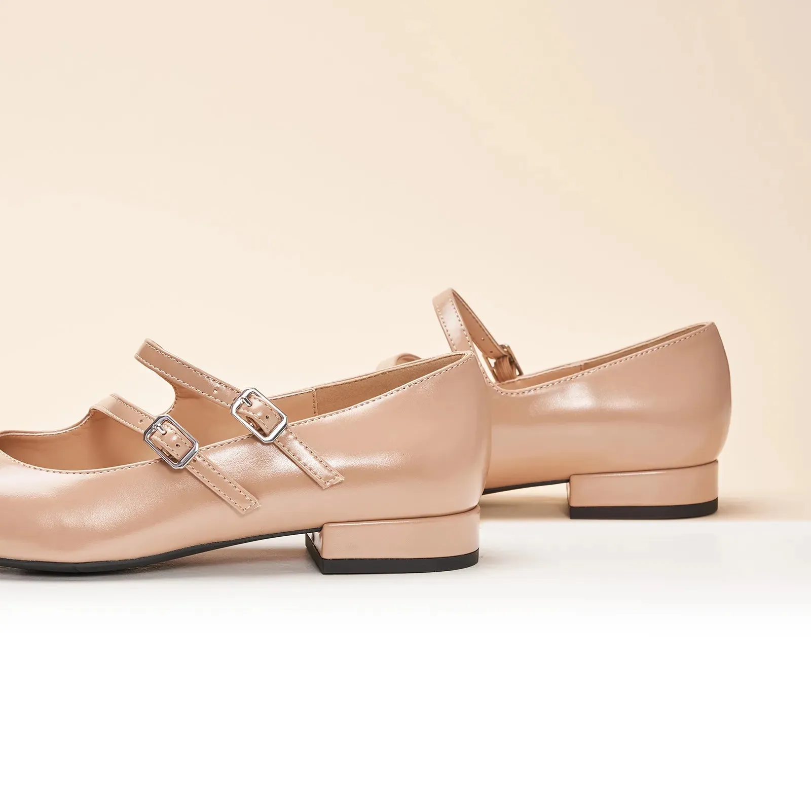 Double-Straps Block Heel Mary Jane (Alyssa A