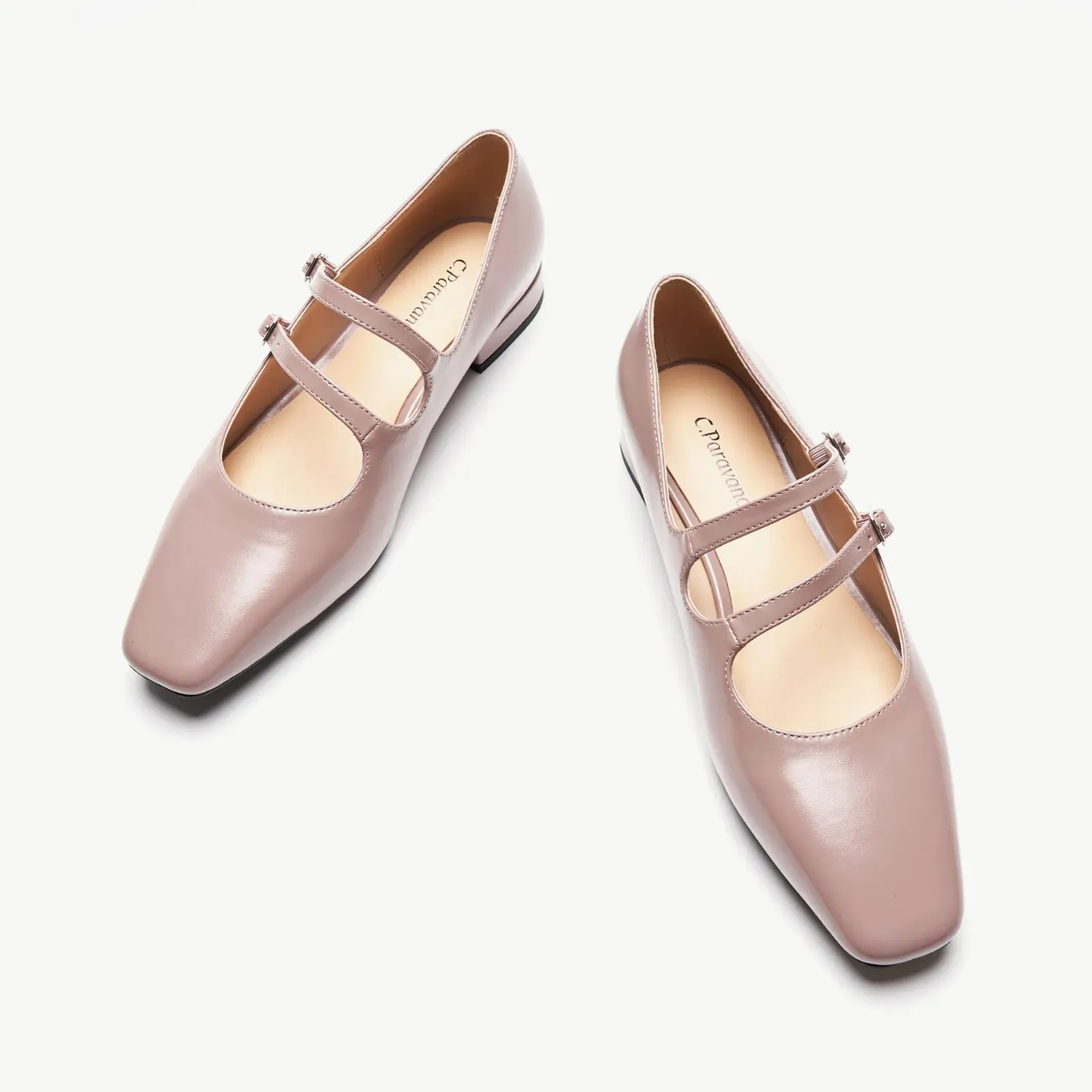 Double-Straps Block Heel Mary Jane (Alyssa A