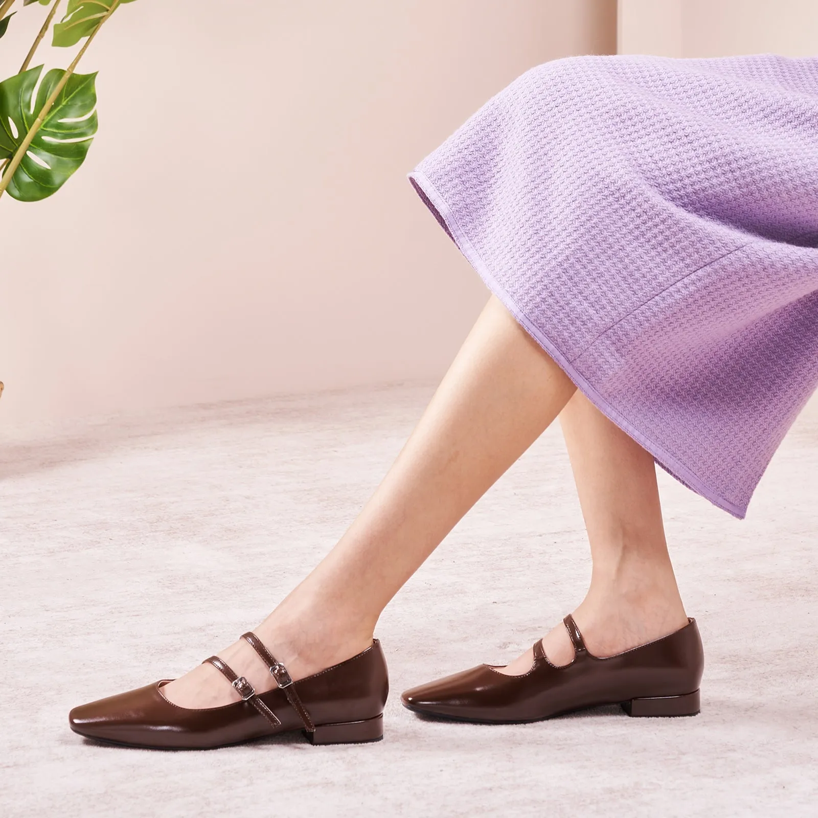 Double-Straps Block Heel Mary Jane (Alyssa A