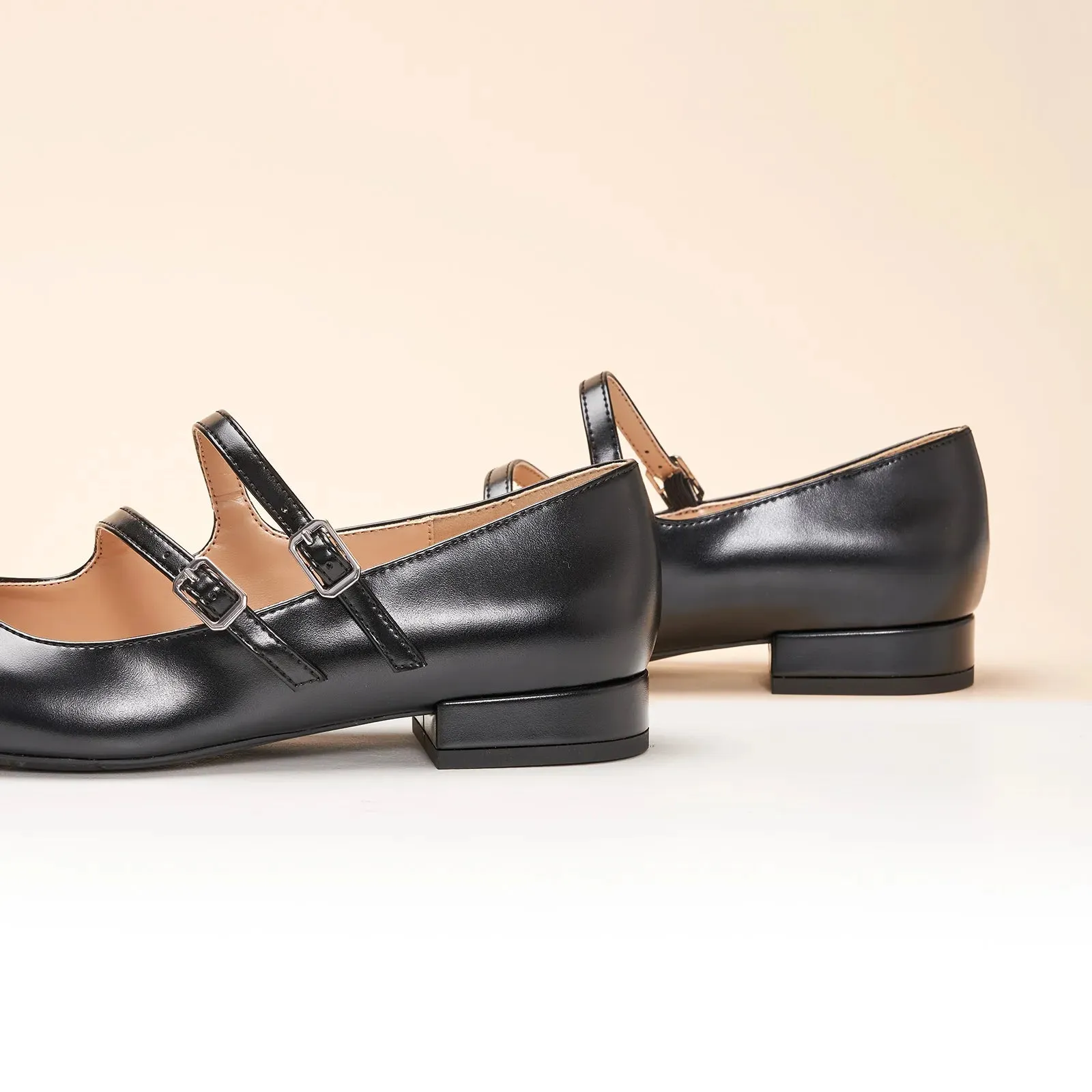 Double-Straps Block Heel Mary Jane (Alyssa A