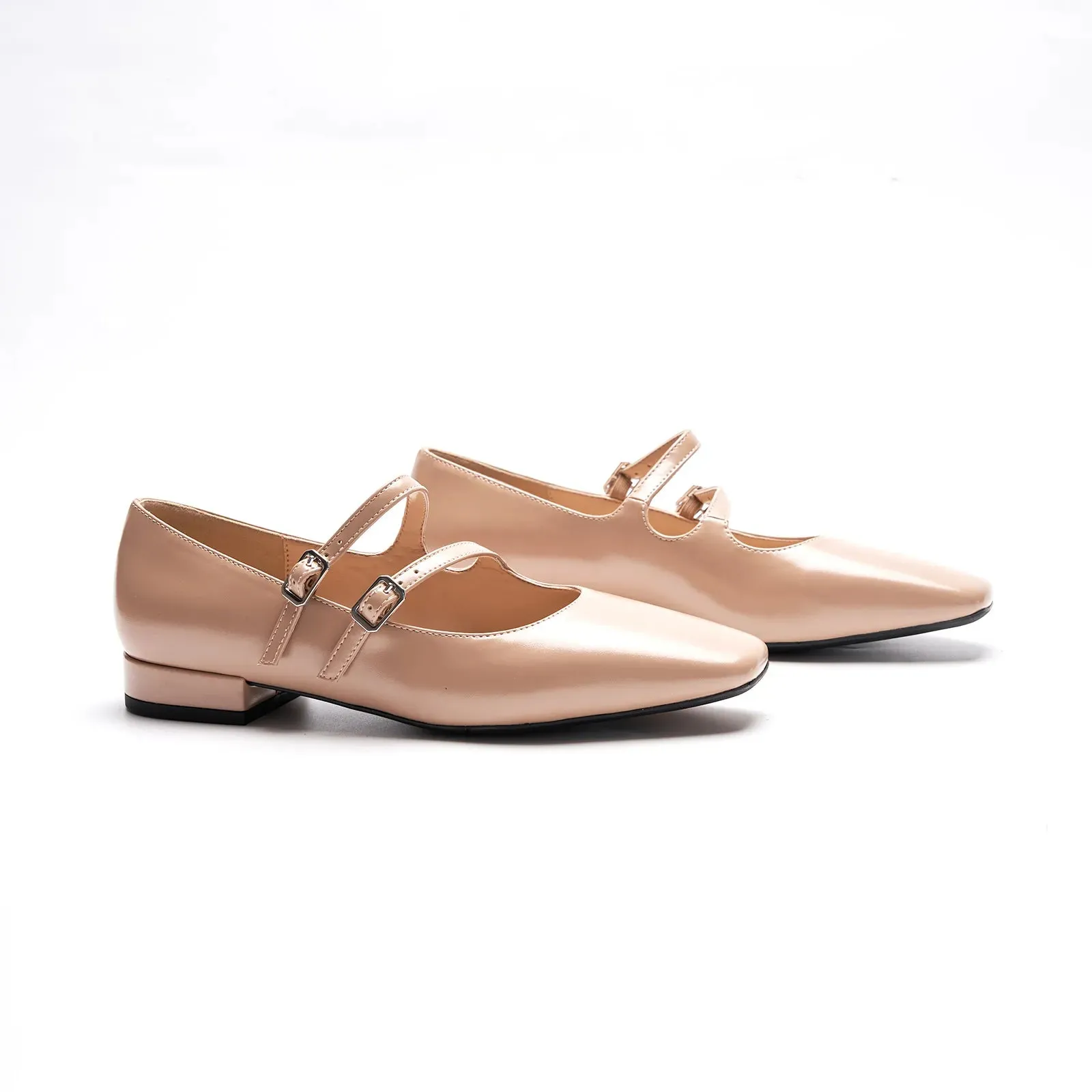 Double-Straps Block Heel Mary Jane (Alyssa A