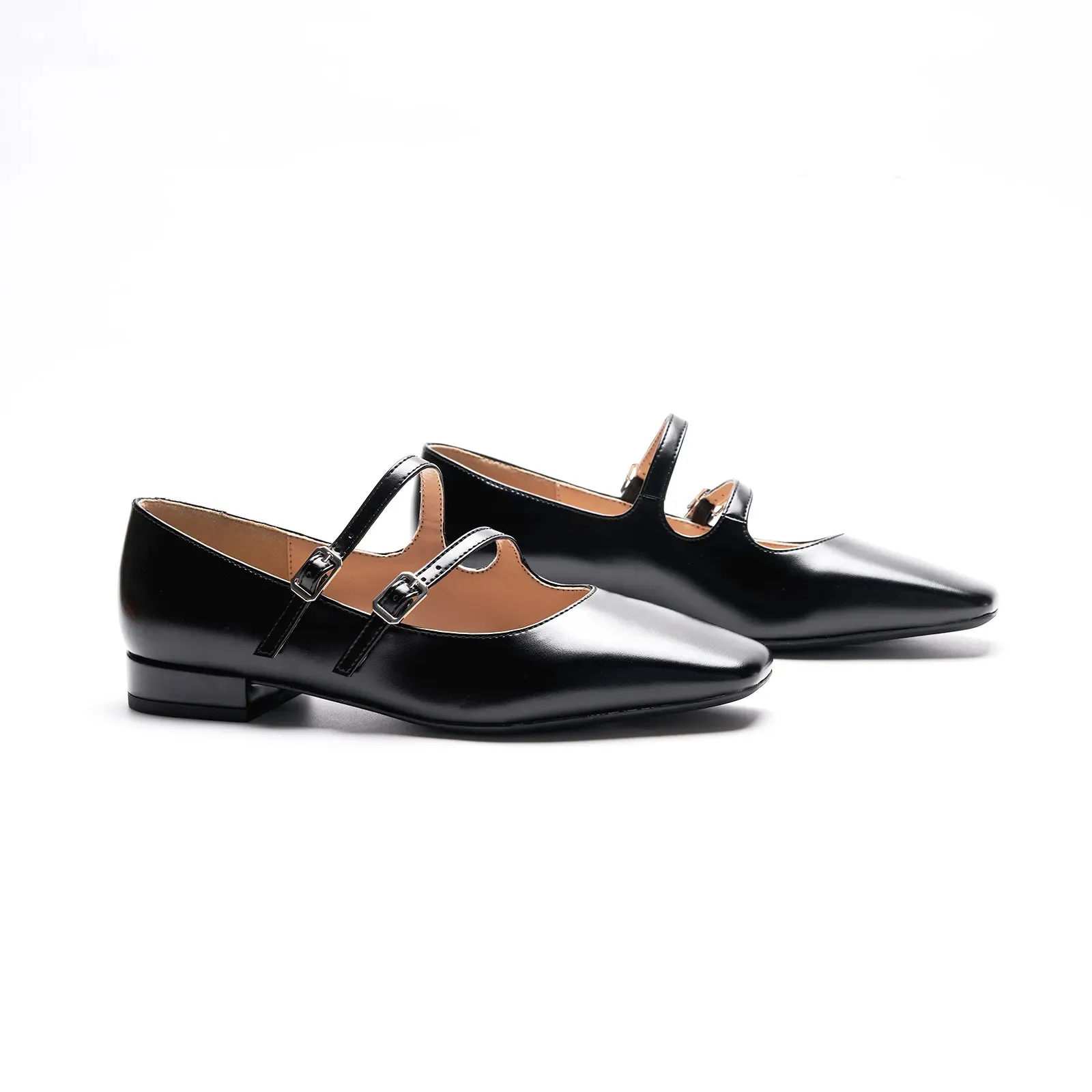 Double-Straps Block Heel Mary Jane (Alyssa A