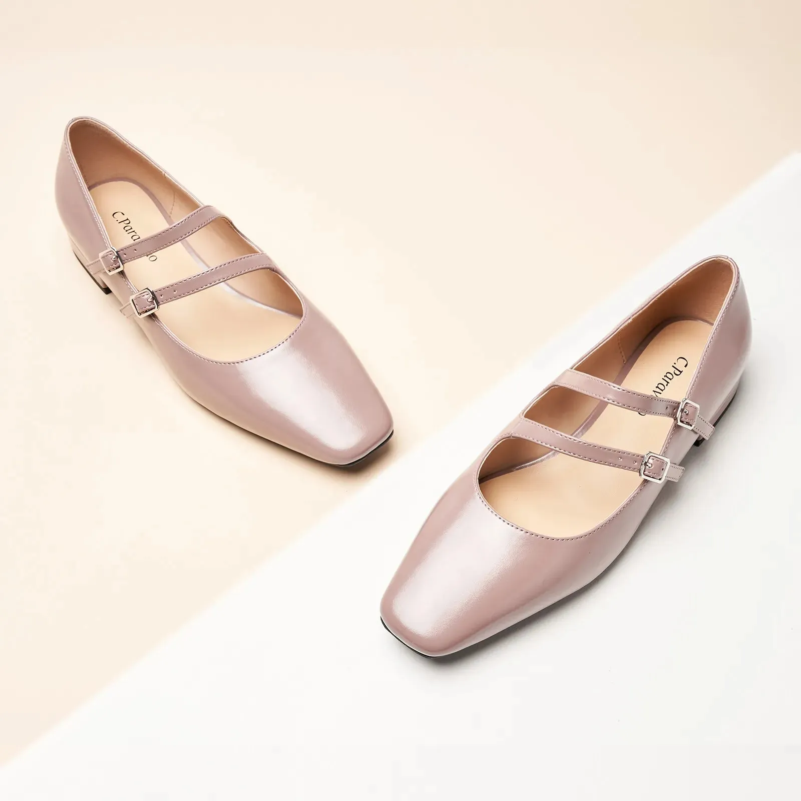 Double-Straps Block Heel Mary Jane (Alyssa A