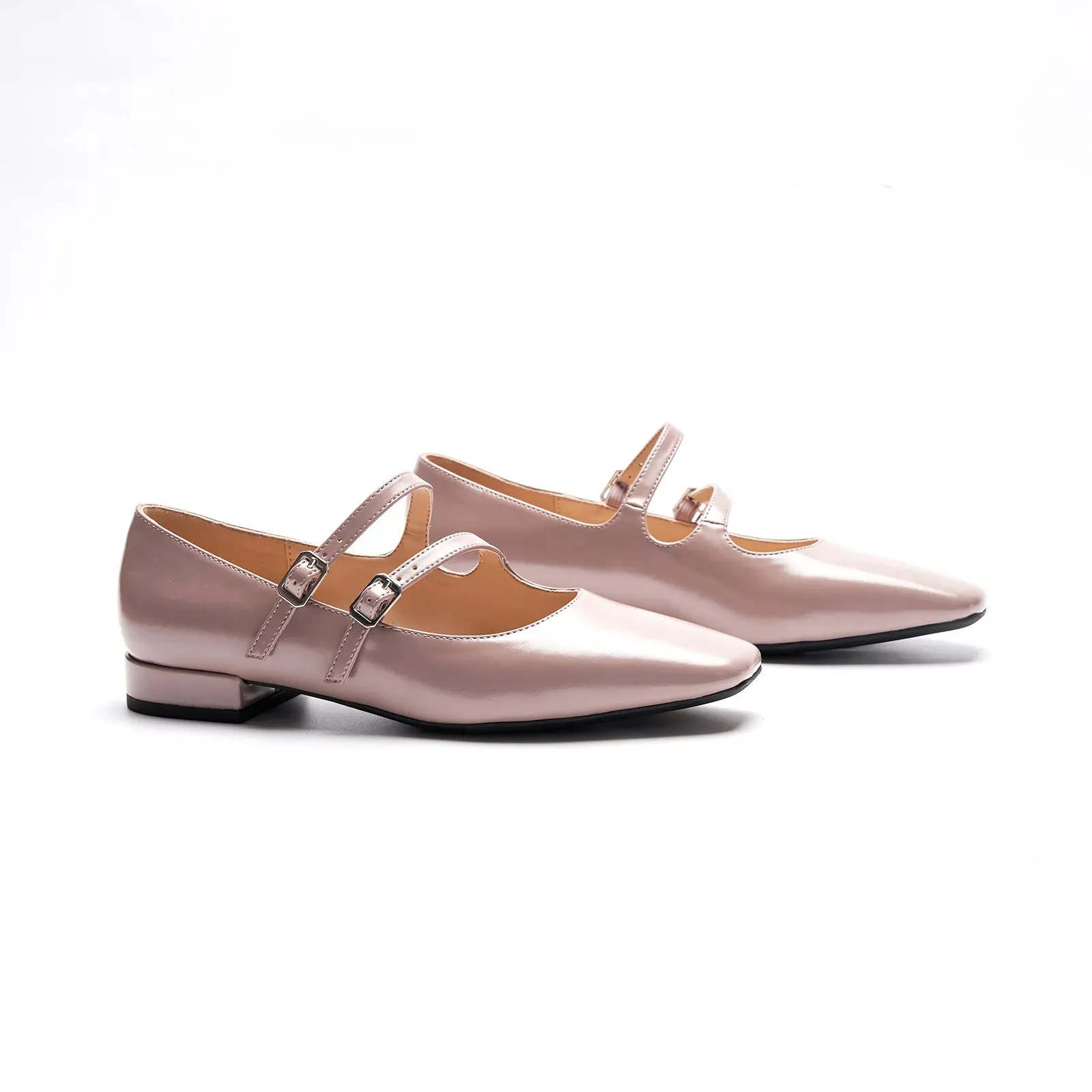 Double-Straps Block Heel Mary Jane (Alyssa A
