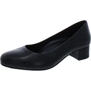 Dream Womens Leather Slip-On Pumps
