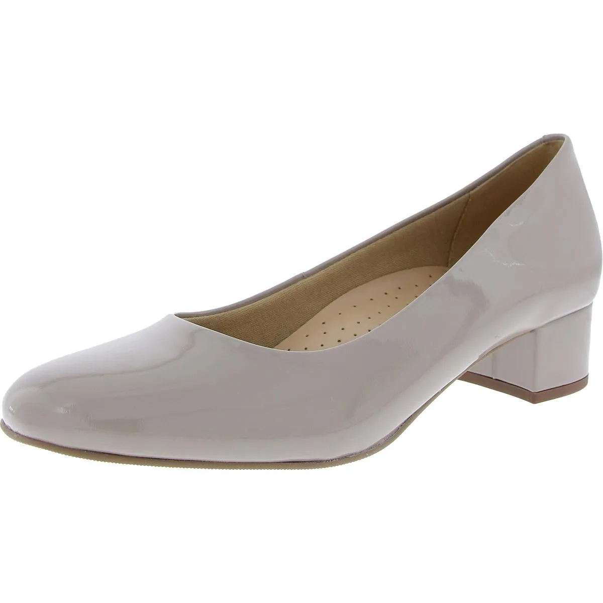 Dream Womens Leather Slip-On Pumps