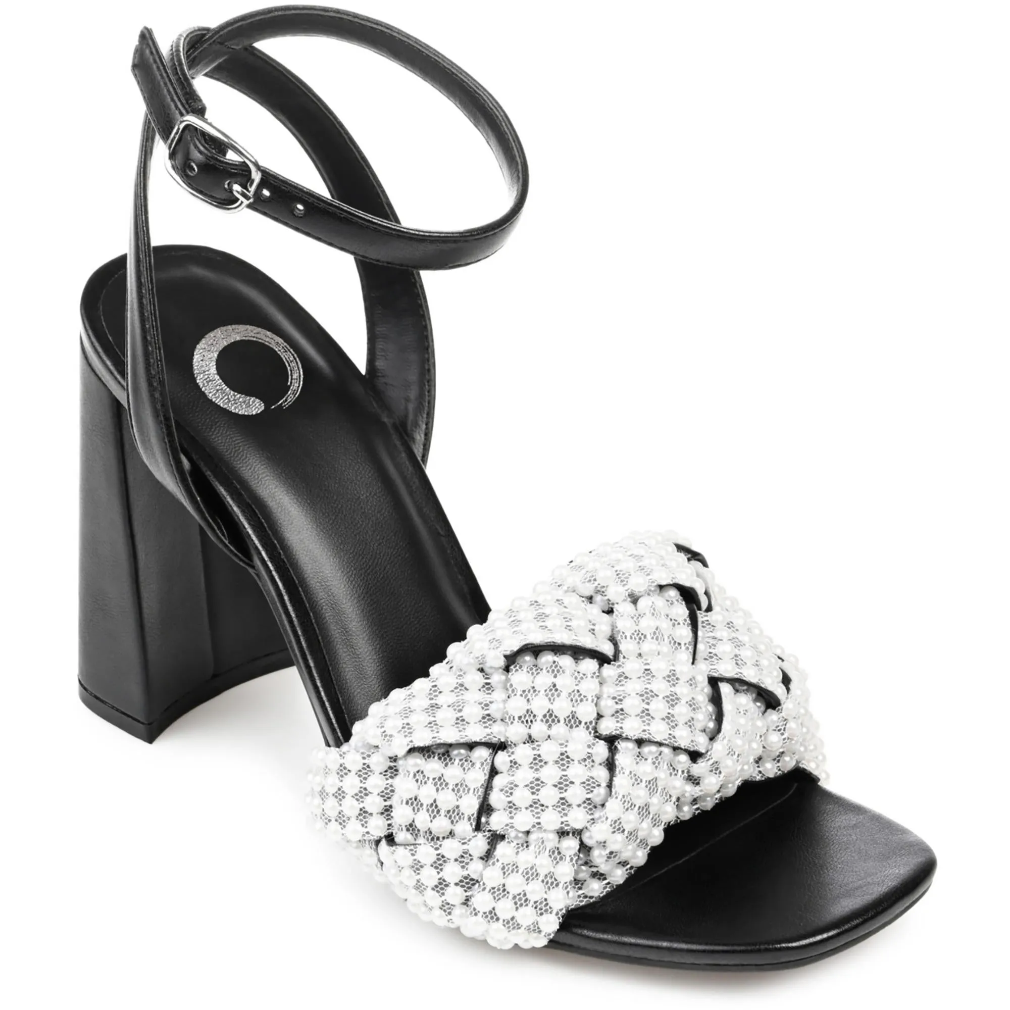 DUA Womens Faux Leather Block Heel