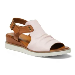 Dusk Heel in Blush And Tan Leather