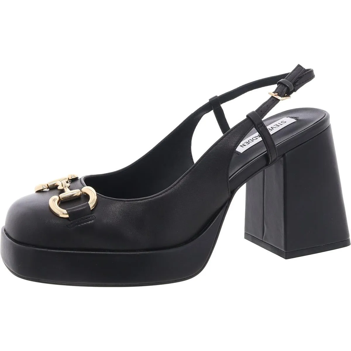 Eisley Womens Leather Platform Slingback Sandals