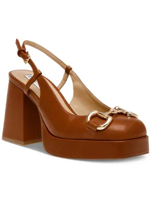 Eisley Womens Leather Platform Slingback Sandals