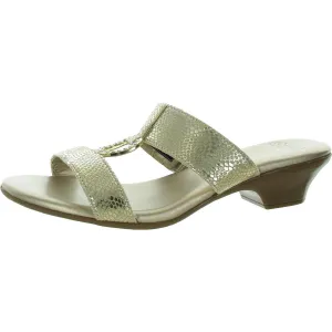 Elanna Womens Rhinestone Satin D'Orsay Heels