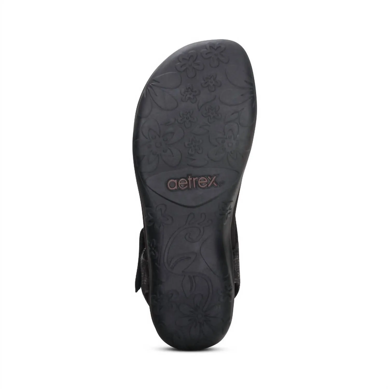 Ellie Adjustable Quarter Strap Sandal In Black
