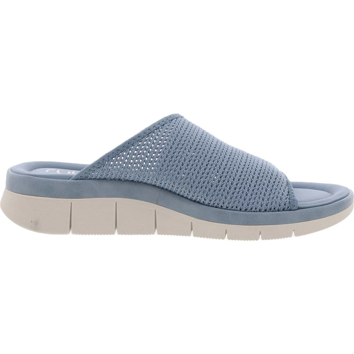Ellie Womens Padded Insole Perforated Slide Sandals
