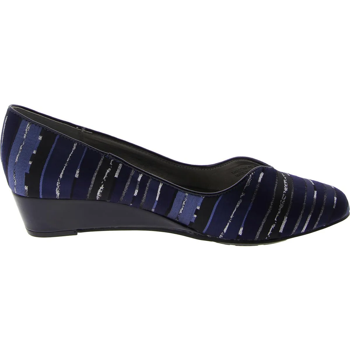 Emastine Womens Patent Slip On Wedge Heels