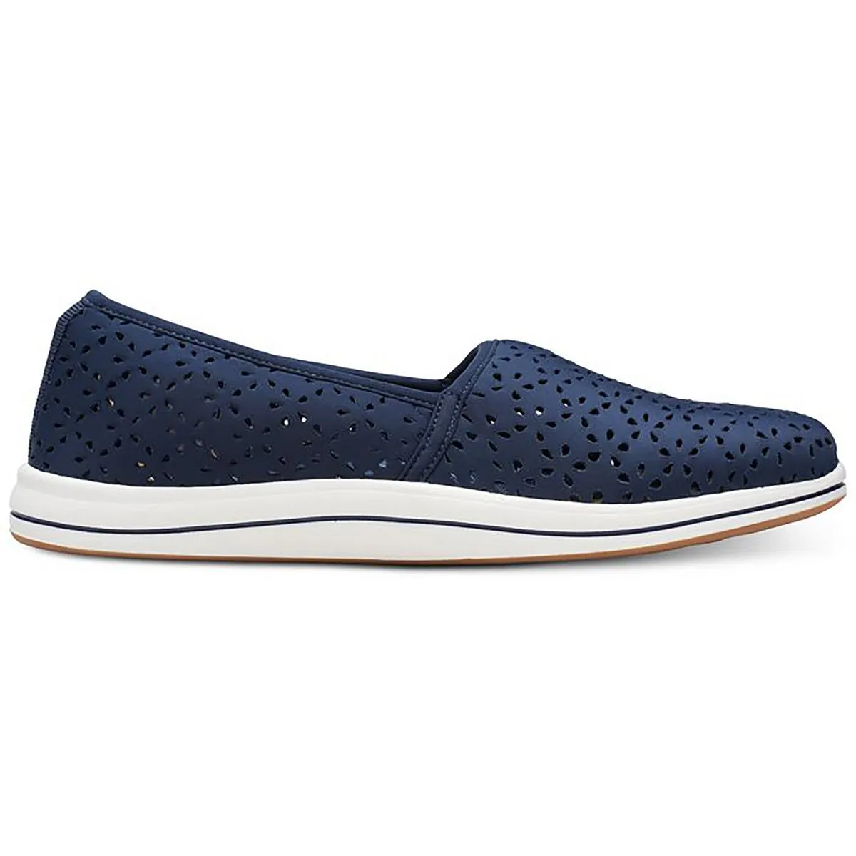Emily Womens Laser Cut Slip-On Sneakers