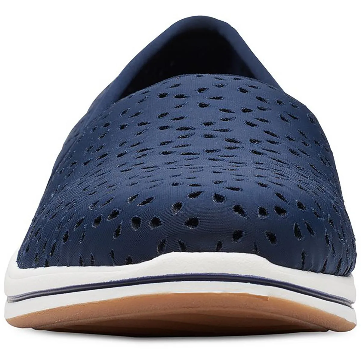 Emily Womens Laser Cut Slip-On Sneakers