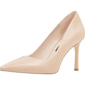 Emmala Womens Leather Pointed Toe Heels