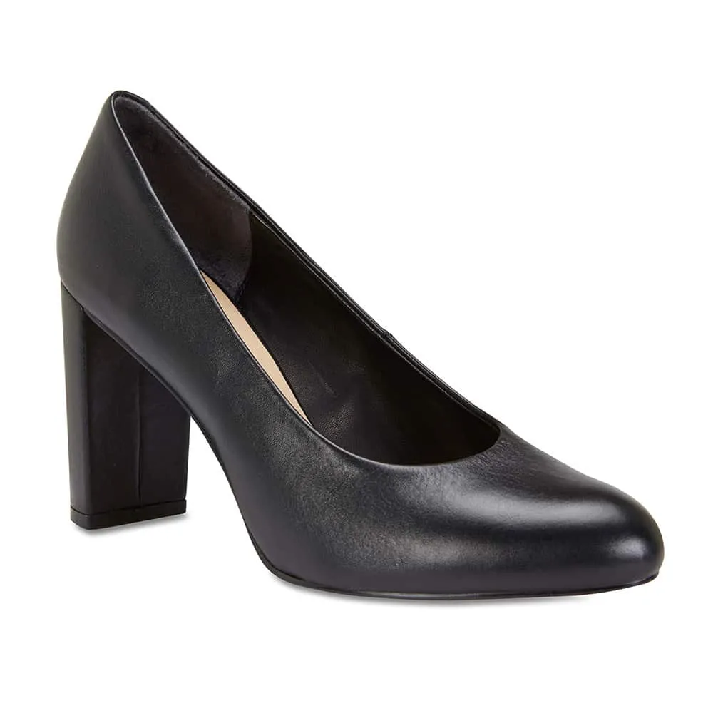 Epic Heel in Black Leather