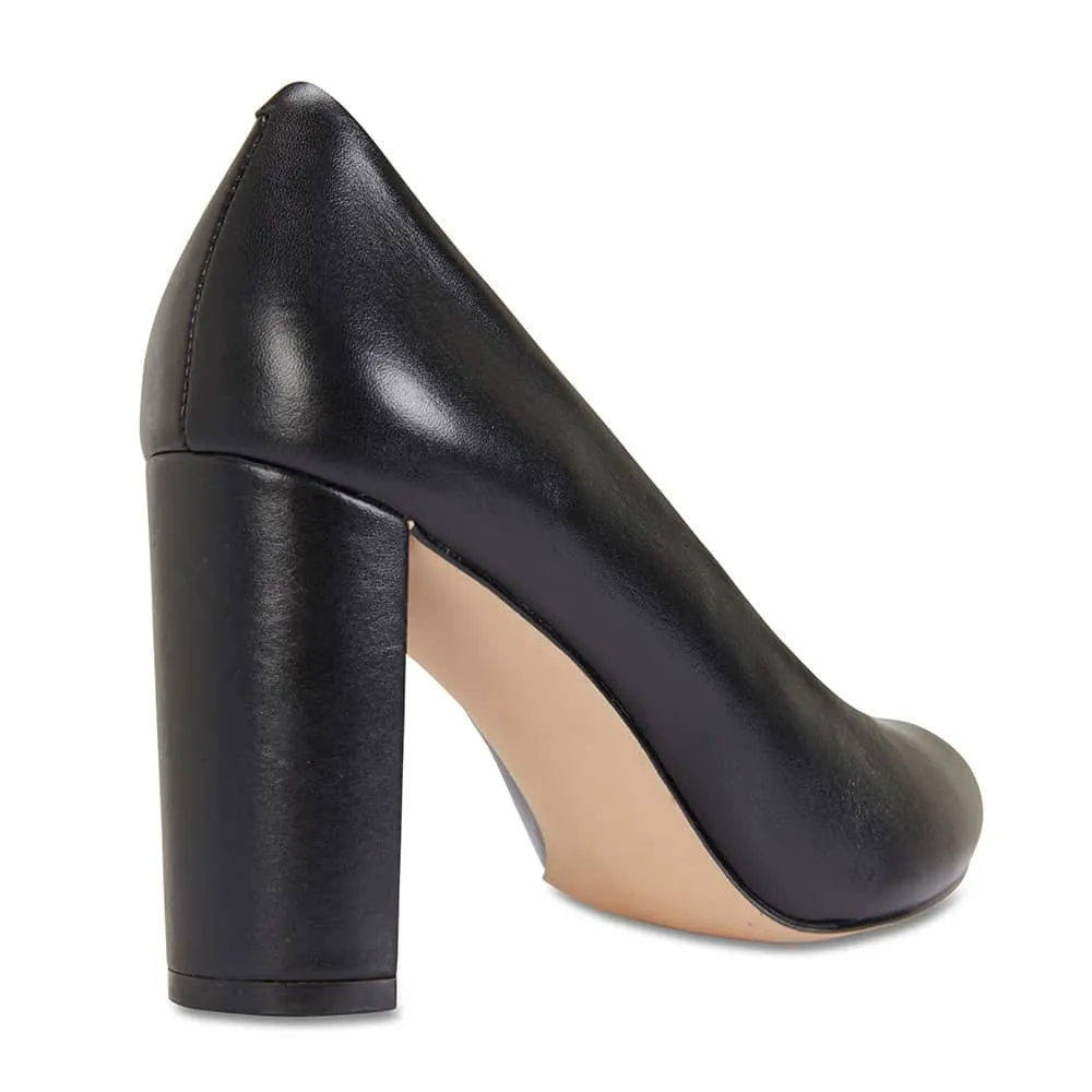 Epic Heel in Black Leather