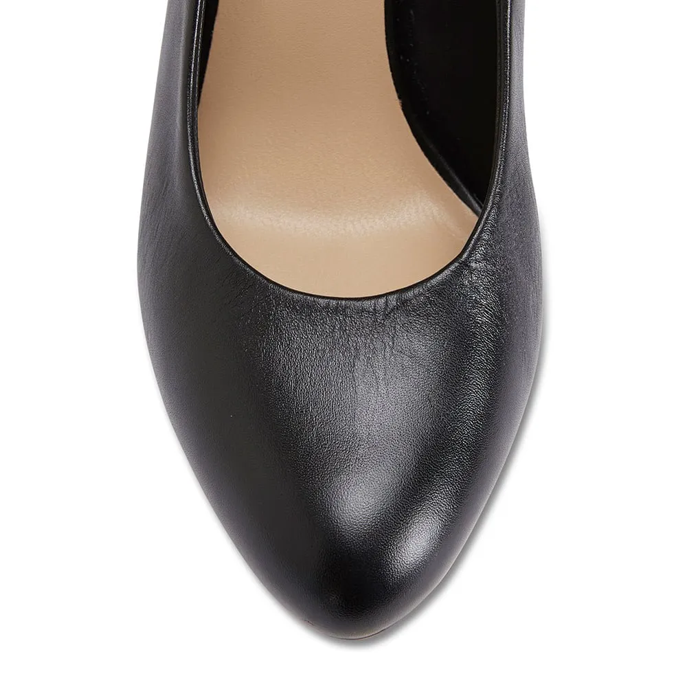 Epic Heel in Black Leather