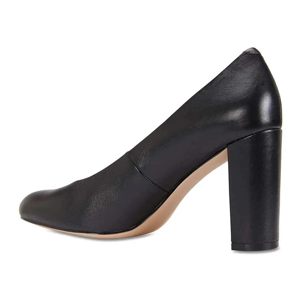 Epic Heel in Black Leather