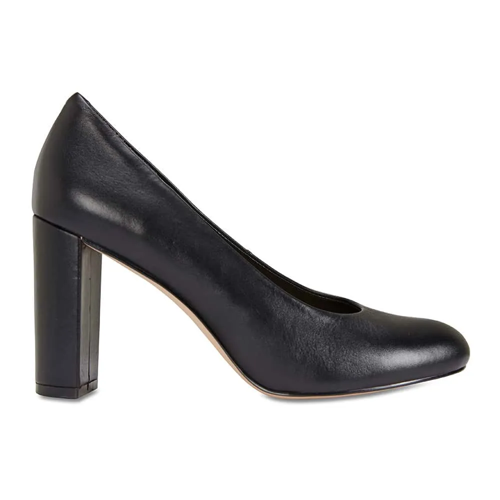 Epic Heel in Black Leather
