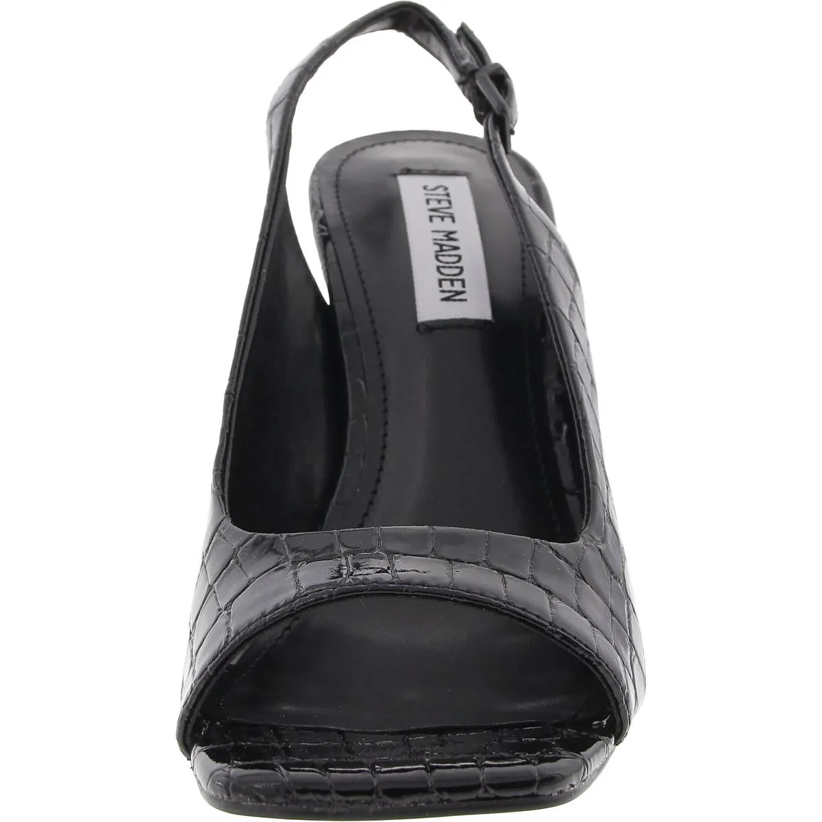 Esme Womens Textured Patent Heels