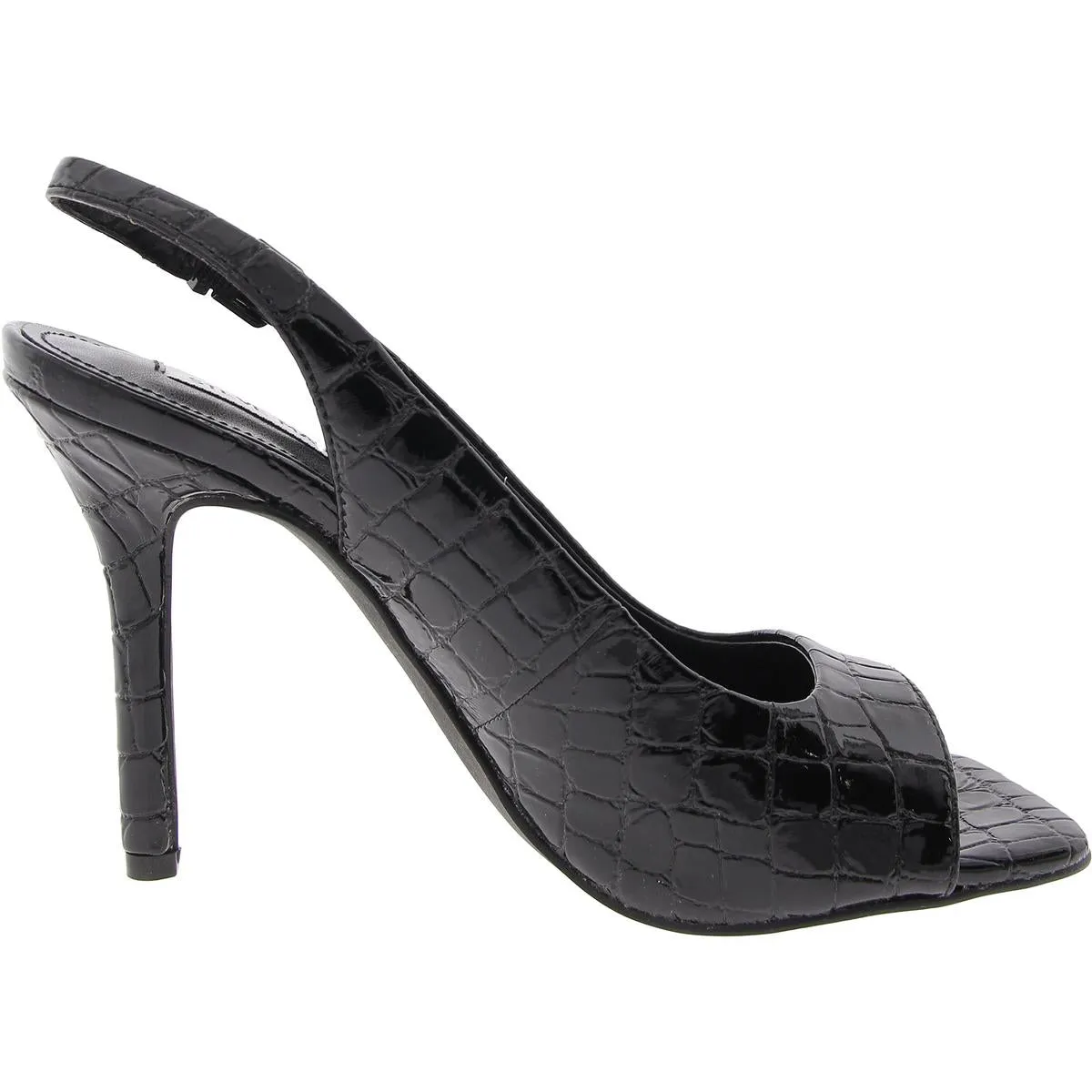 Esme Womens Textured Patent Heels