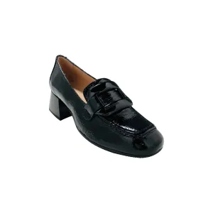 Etna Black Patent Low Heel Loafer