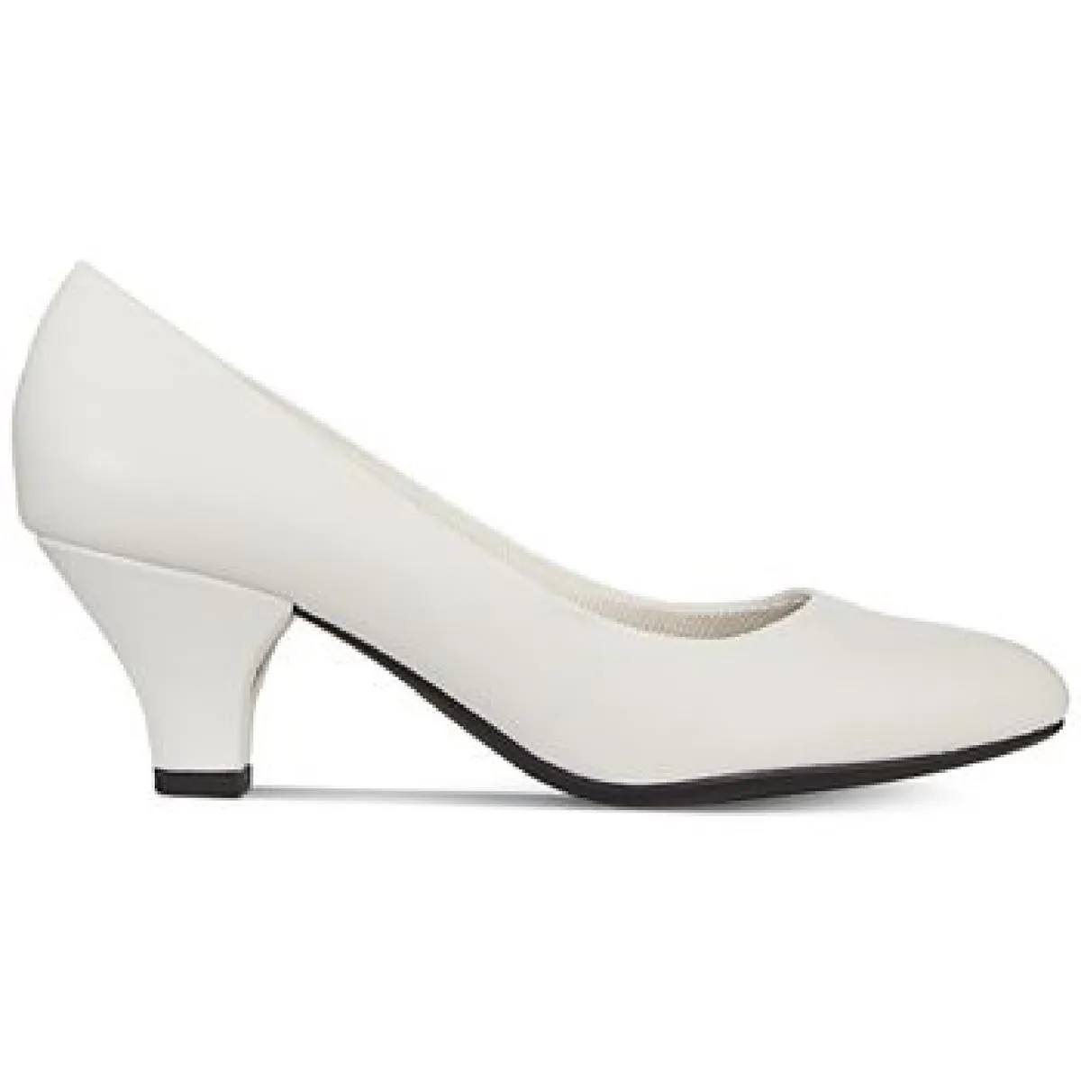 Fabolous Womens Faux Leather Slip-On Pumps