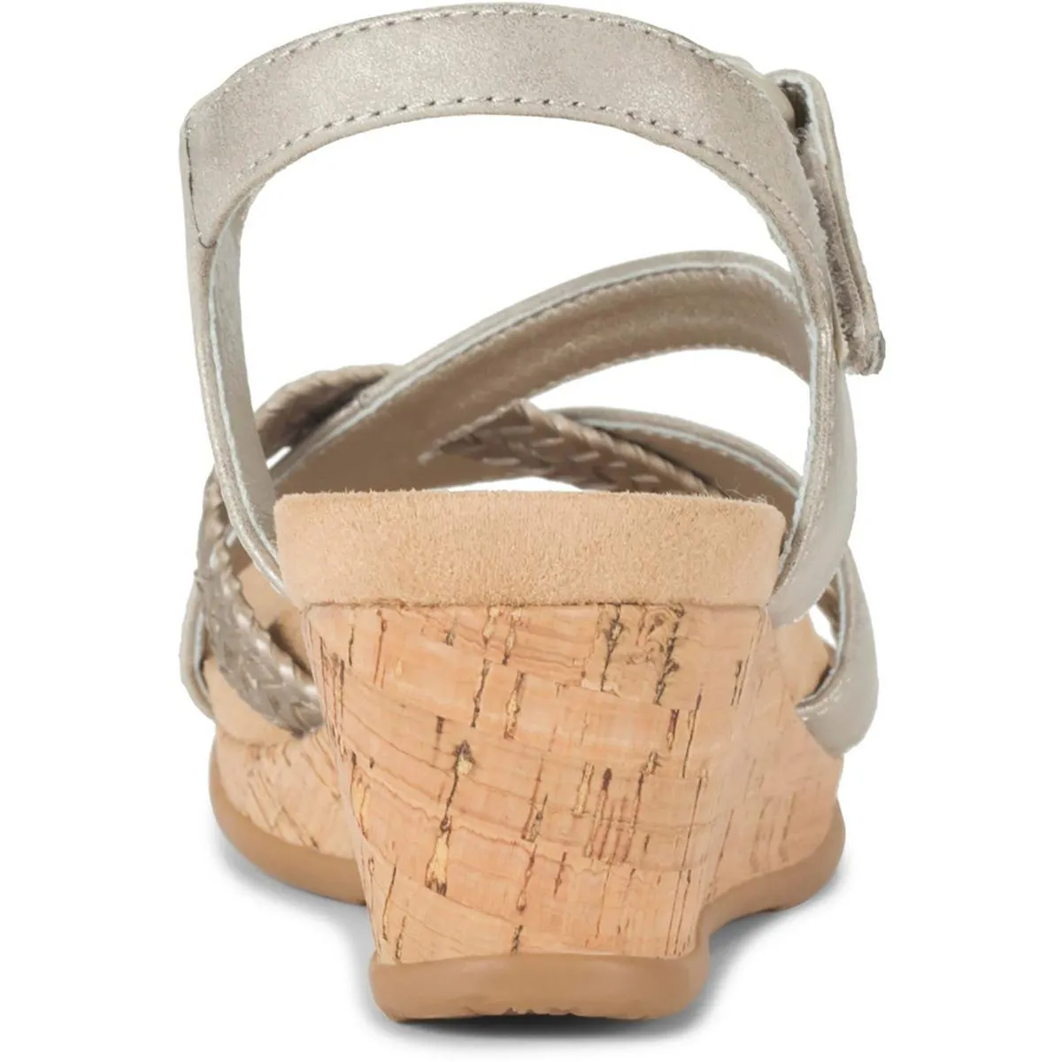 Farah Womens Faux Leather Braided Wedge Sandals