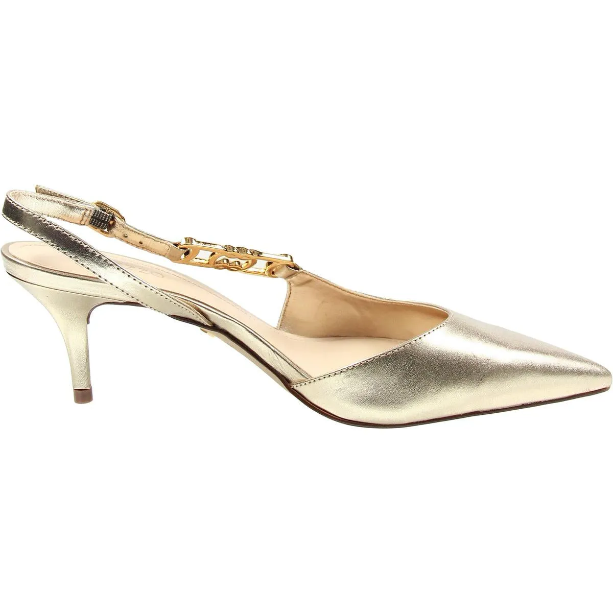 Fechado Salo Baixo Womens Strappy Manmade Pumps