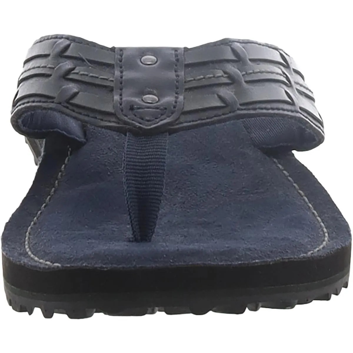 Fenner Shore Womens Faux Leather Thong Flip-Flops