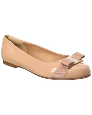 Ferragamo Leather Ballerina Flat