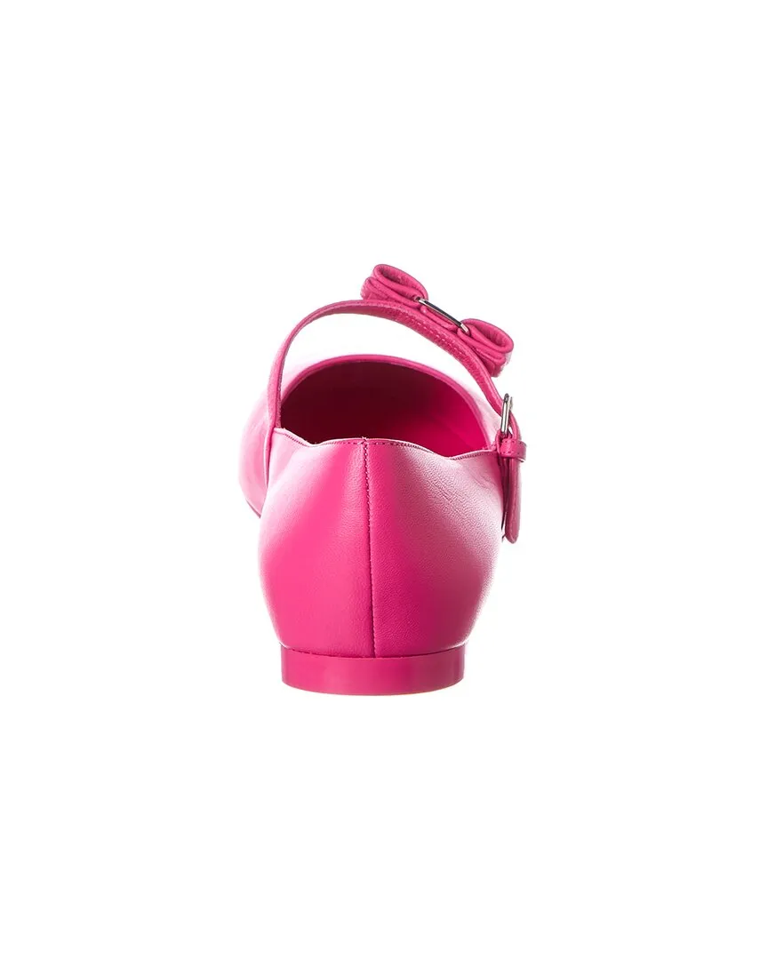 Ferragamo Lizz Leather Ballet Flat
