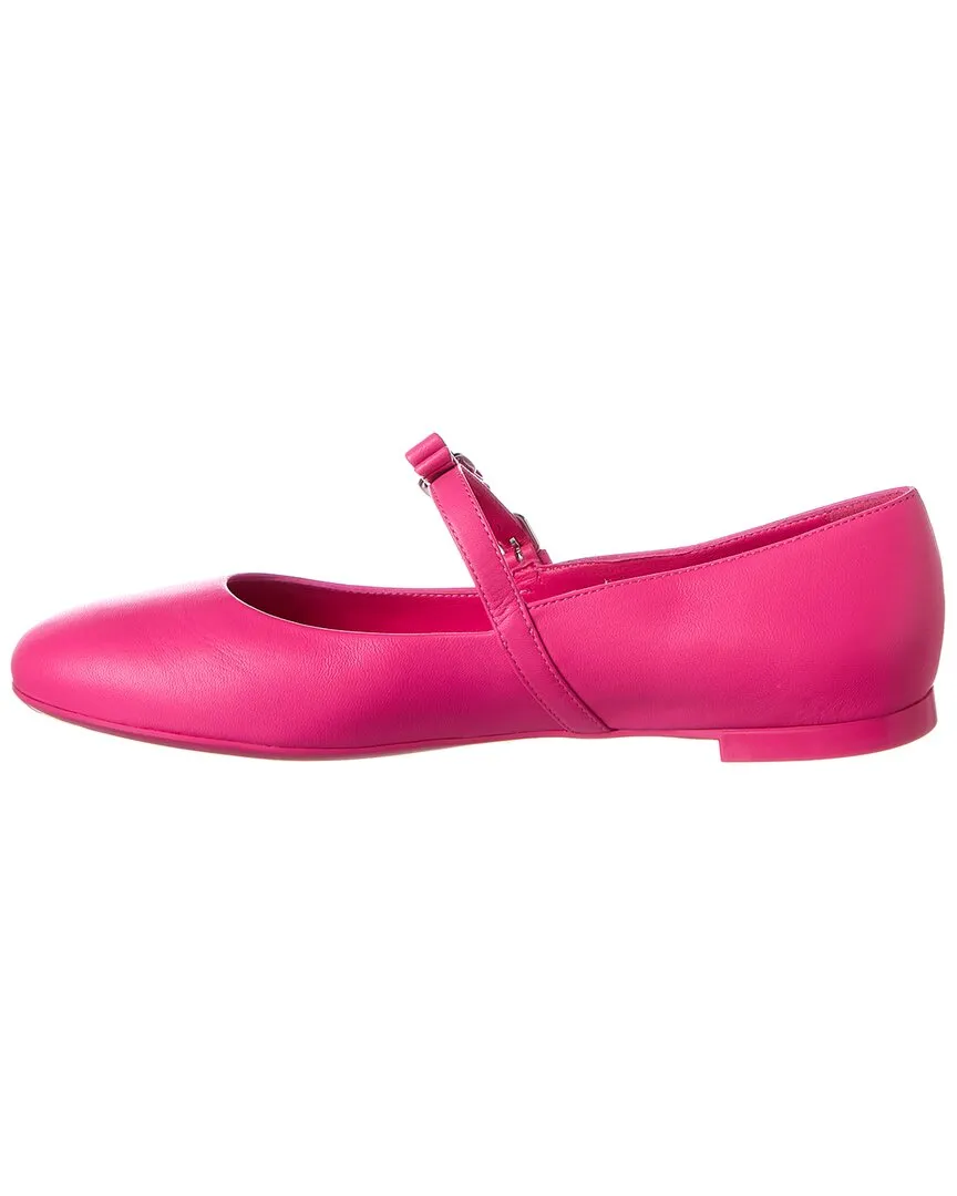 Ferragamo Lizz Leather Ballet Flat