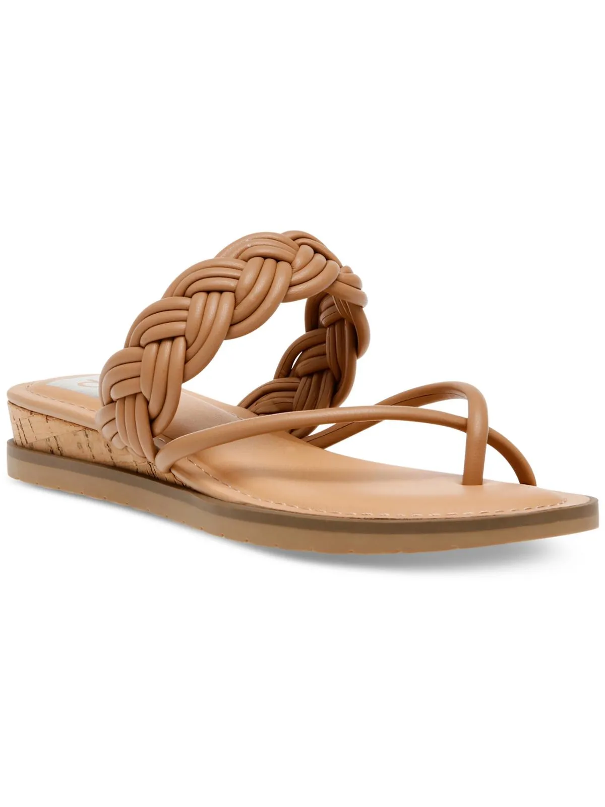 FIORELLA Womens Strappy Woven Slide Sandals