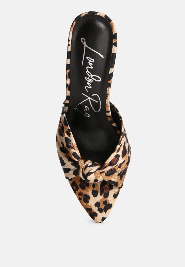 first crush satin knot high heeled sandals