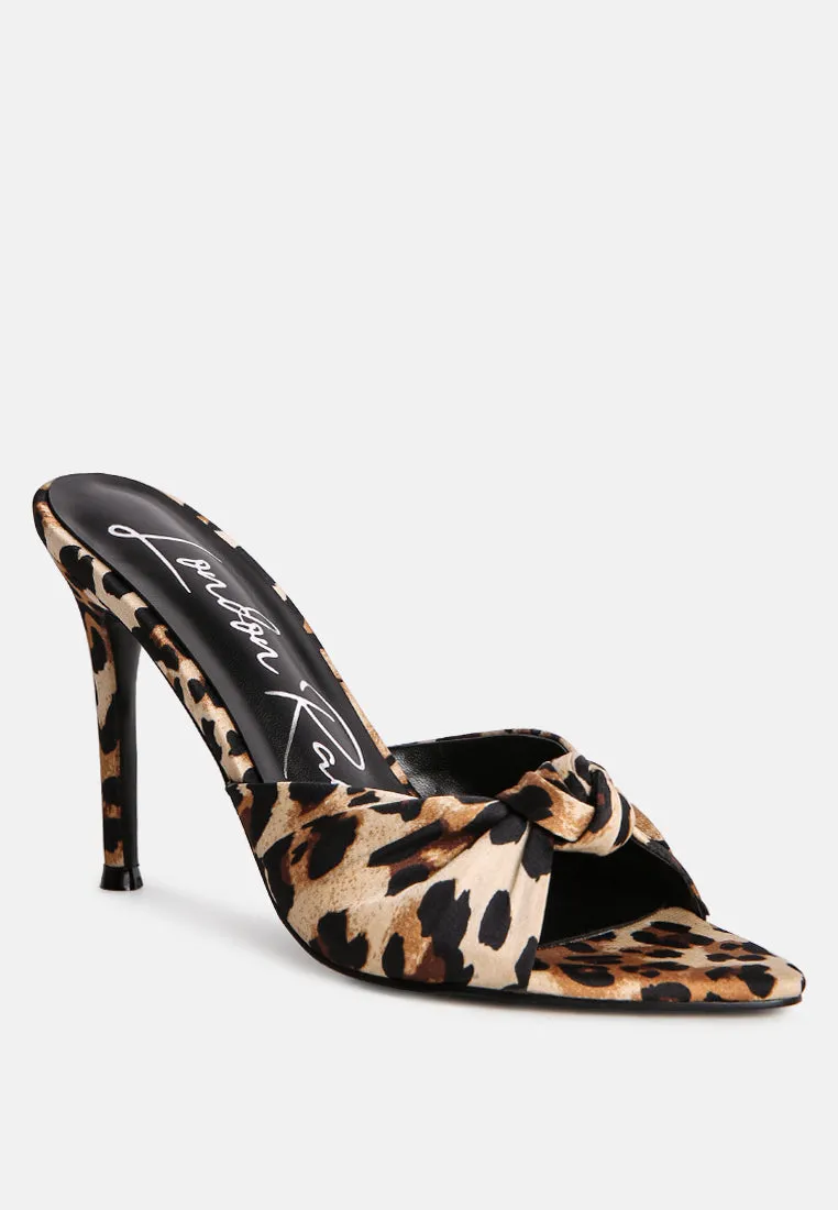 first crush satin knot high heeled sandals