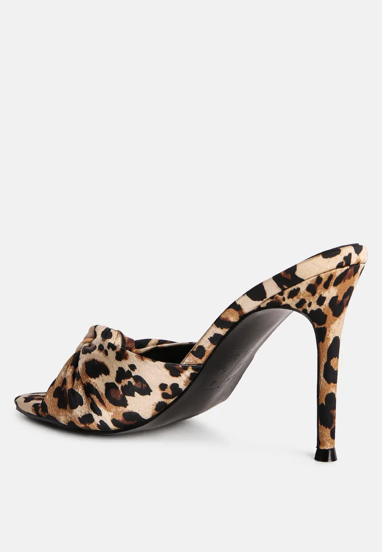 first crush satin knot high heeled sandals