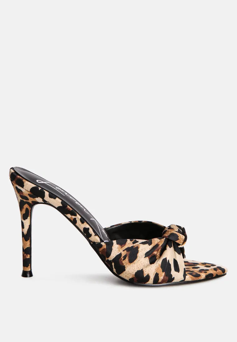 first crush satin knot high heeled sandals