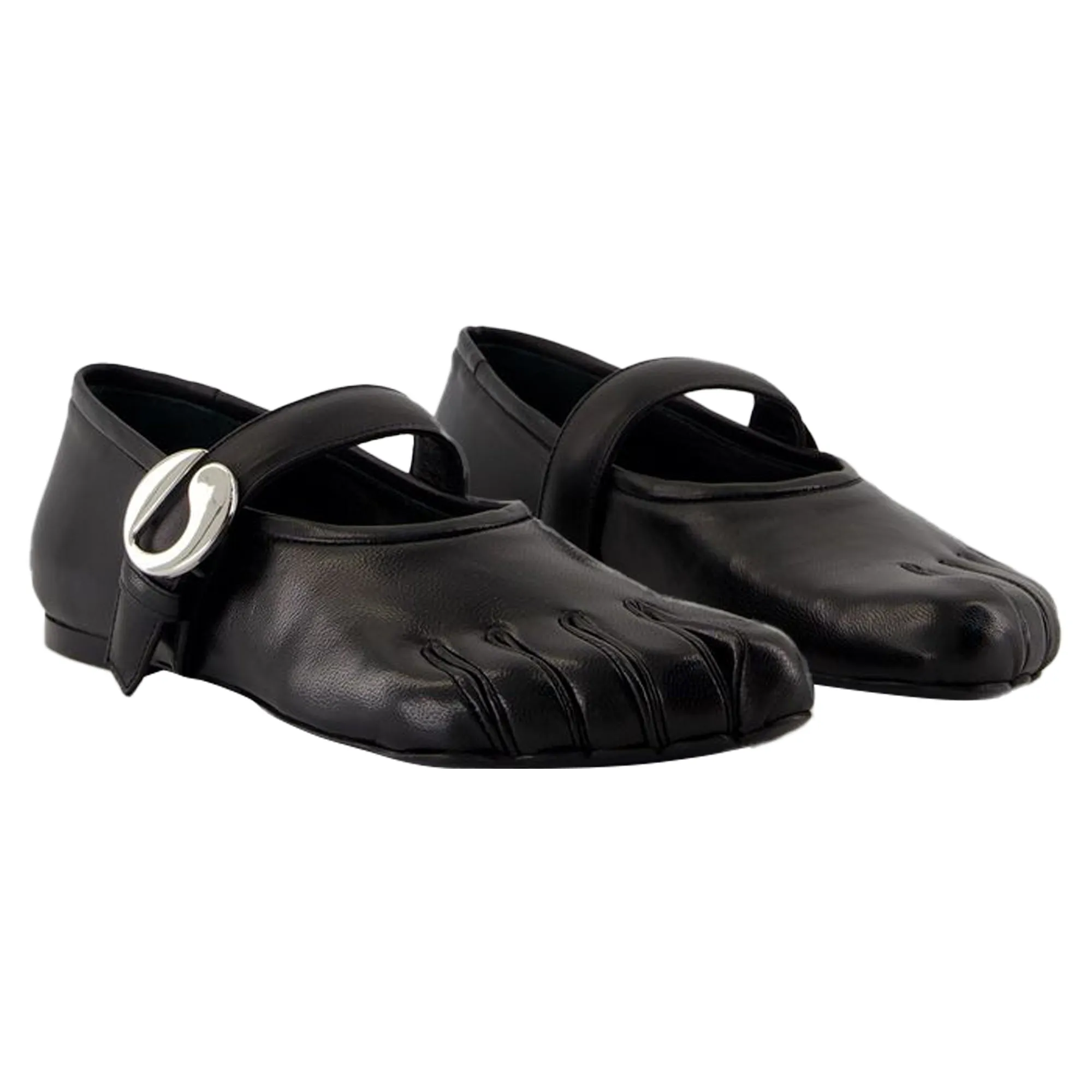 Five Toe Belt Ballerinas - Coperni - Leather - Black