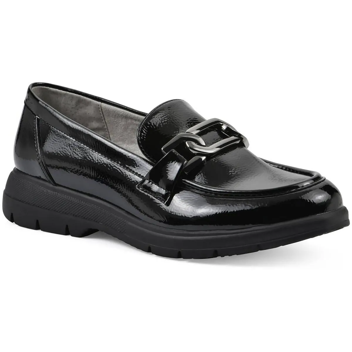 Flforenza Womens Embellished Man Made Loafers