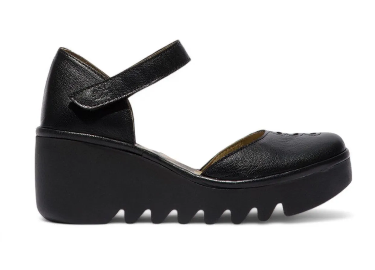 Fly London Women's Sahara Gold BISO305FLY Wedges Sandals Espadrille Stap Heels